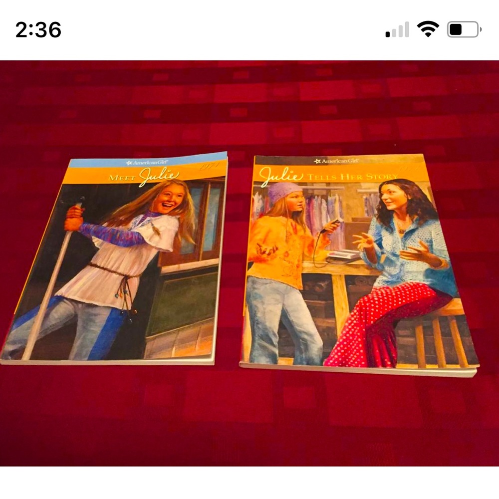American Girl Paperback Books (Meet Julie/Tells Her Story)